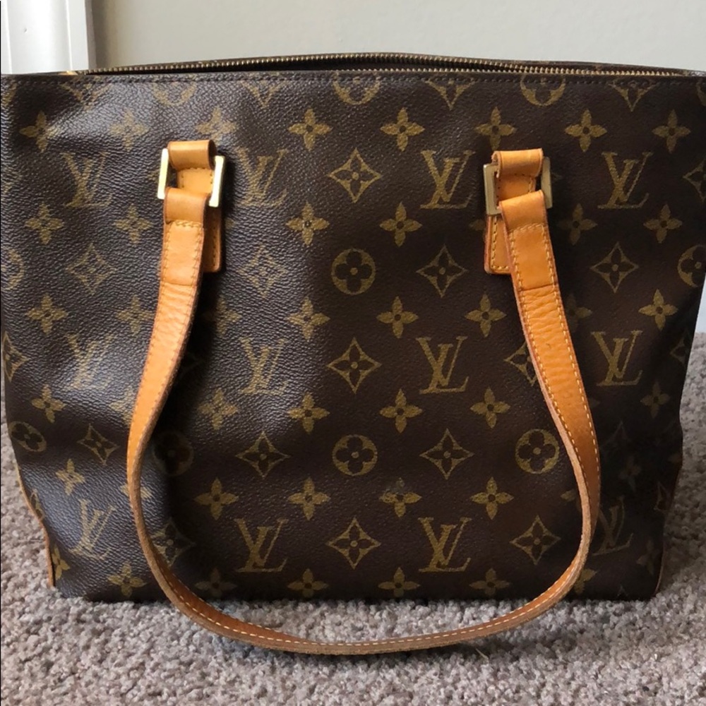 Authentic Louis Vuitton Monogram Cabas Piano